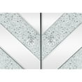 thumbnail image 4 of Silver Grey Storage Cabinet With Mirror Trim - M Shape For Living Room, Dining, Entryway, Kitchen And Glass Construction Dining Product, 4 of 6