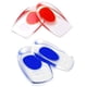 thumbnail image 3 of 2 pares de taloneras de gel, taloneras de silicona para fascitis plantar, espolones calcáneos y dolor del tendón de Aquiles, taloneras de gel y soporte absorbente acolchado Zhivalor LKX-1551-1, 3 of 4