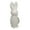 White, variant on 10" White Sparkling Easter Bunny Decor - with Glittery Ribbon-Accented Flocked Rabbit Figurines, Cute Bunny for Easter Table, Mantle & Seasonal Ornament