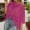 Hot Pink, variant on Crochet Tops For Women Off Shoulder Scoop Neck Short Sleeve Casual Summer Knit Cover Up Sweater Crochet Hollow Out Knit Tops Beach Coverup Lightweight Oversized Pullover Tops Hot Pink XXL
