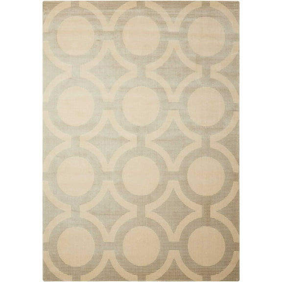 Nourison Luminance LUM01 Area Rug 3'5" x 5'5" 4' x 6' Indoor Living Room Beige Rectangle