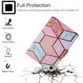 thumbnail image 4 of Allytech iPad 10th Generation Case 10.9 inch, iPad 10.9 inch Cover 2022, PU Leather Marble Pattern Auto Wake/Sleep Shockproof Folio Stand Women Men Case for iPad 10.9" 10th Gen, Pink/Rosegold Marble, 4 of 7