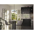 thumbnail image 3 of Progress Lighting Mystic 1-Light Pendant, Matte Black, Etched White Glass Shade, 3 of 13