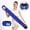 Blue, variant on Rechargeable Vibrating Massage Belt with 5 Motors Infrared Heating for Waist Trimming Muscle Relaxation