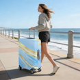 thumbnail image 5 of Stretch Luggage Cover L(25-28in)– Elastic Travel Suitcase Protector with Handle Openings & Bottom Closure, Washable Polyester Spandex Suitcases Cover, Abstract Marble Print, 5 of 5