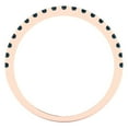 thumbnail image 5 of 0.57 ct Brilliant Round Cut Natural London Blue Topaz 14k Rose Gold Stackable Band SZ 7.5, 5 of 6
