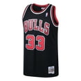 thumbnail image 2 of Men's Mitchell & Ness Scottie Pippen Black Chicago Bulls 1997/98 Hardwood Classics Swingman Jersey, 2 of 3