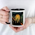 thumbnail image 3 of CafePress - Munch's The Scream Mug - 11 oz Ceramic Mug - Novelty Coffee Tea Cup, 3 of 3