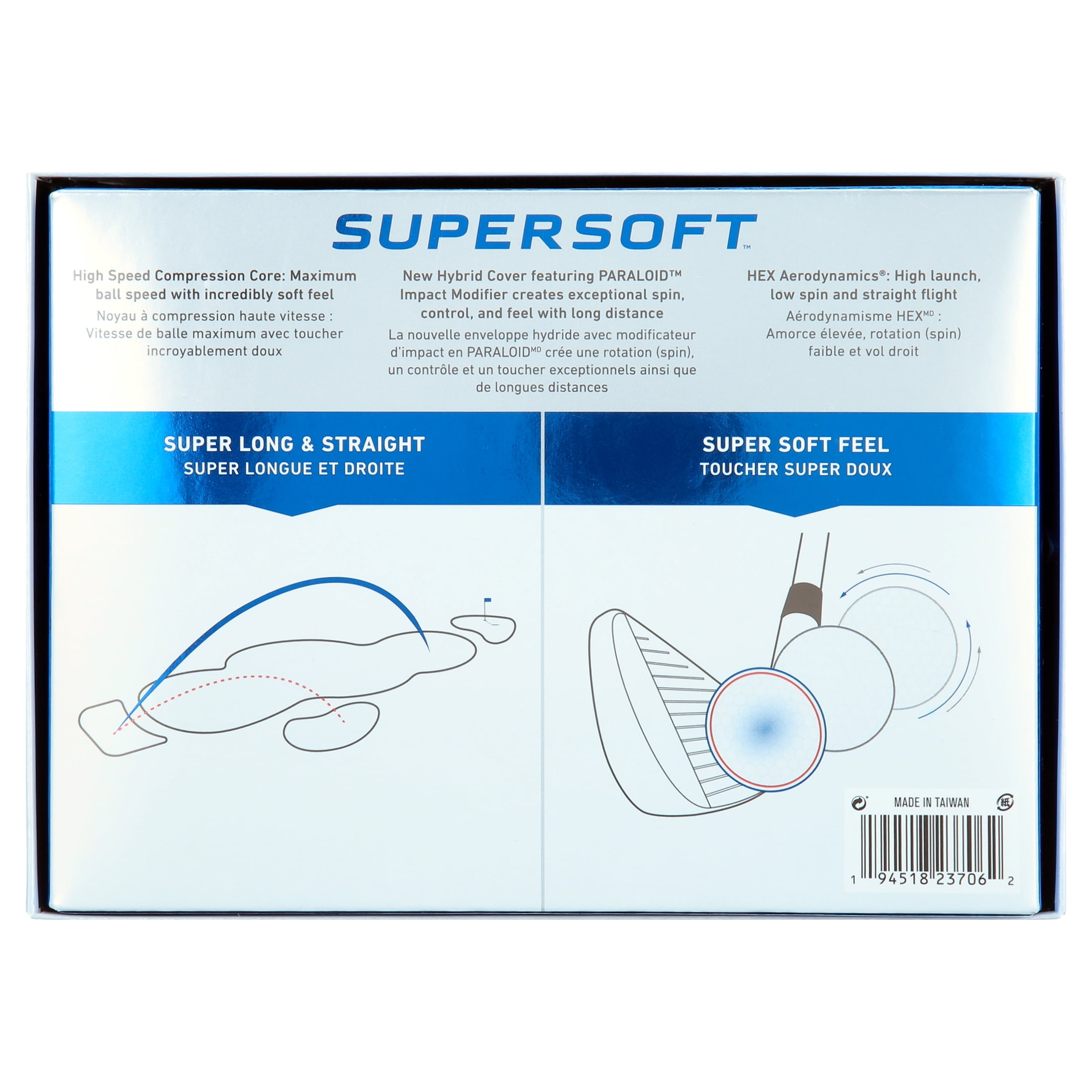 Callaway Supersoft 2021 Golf Balls, 12 Pack, White