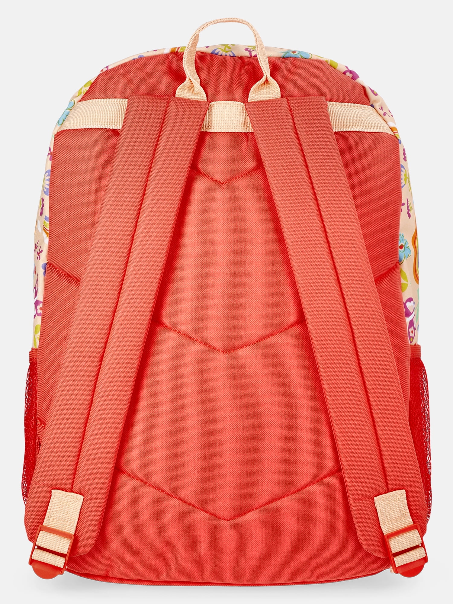 Wonder Nation Girl's 17" Rainbow Gardens Backpack & Lunch Set, Orange
