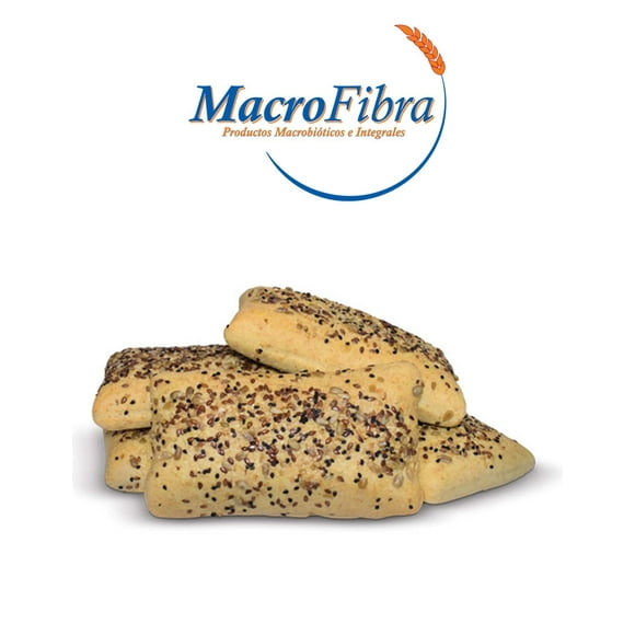 Pan Chapata 5 Cereales - Vegano, sin Lactosa, sin Azucar, Alto contenido en fibra, Macrobiotico e Integral 3 paq c/5 pzas.