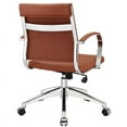 thumbnail image 4 of Home Square 2 Piece Mid Back Vinyl Office Chair with Arm Set in Terracotta, 4 of 5