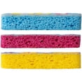 thumbnail image 3 of Casabella Cellulose Sponges Scrub 3 Count Multicolor Design 4.5 x 2.75 in, 2-Pack, 3 of 7
