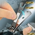 thumbnail image 2 of Professional Toenail Clippers for Thick Nails, Heavy Duty Stainless Steel Nail Cutter with Catcher for Ingrown Toenails, Wide Opening Sharp Blade for Men, Seniors, Travel & Home Use, 2 of 4
