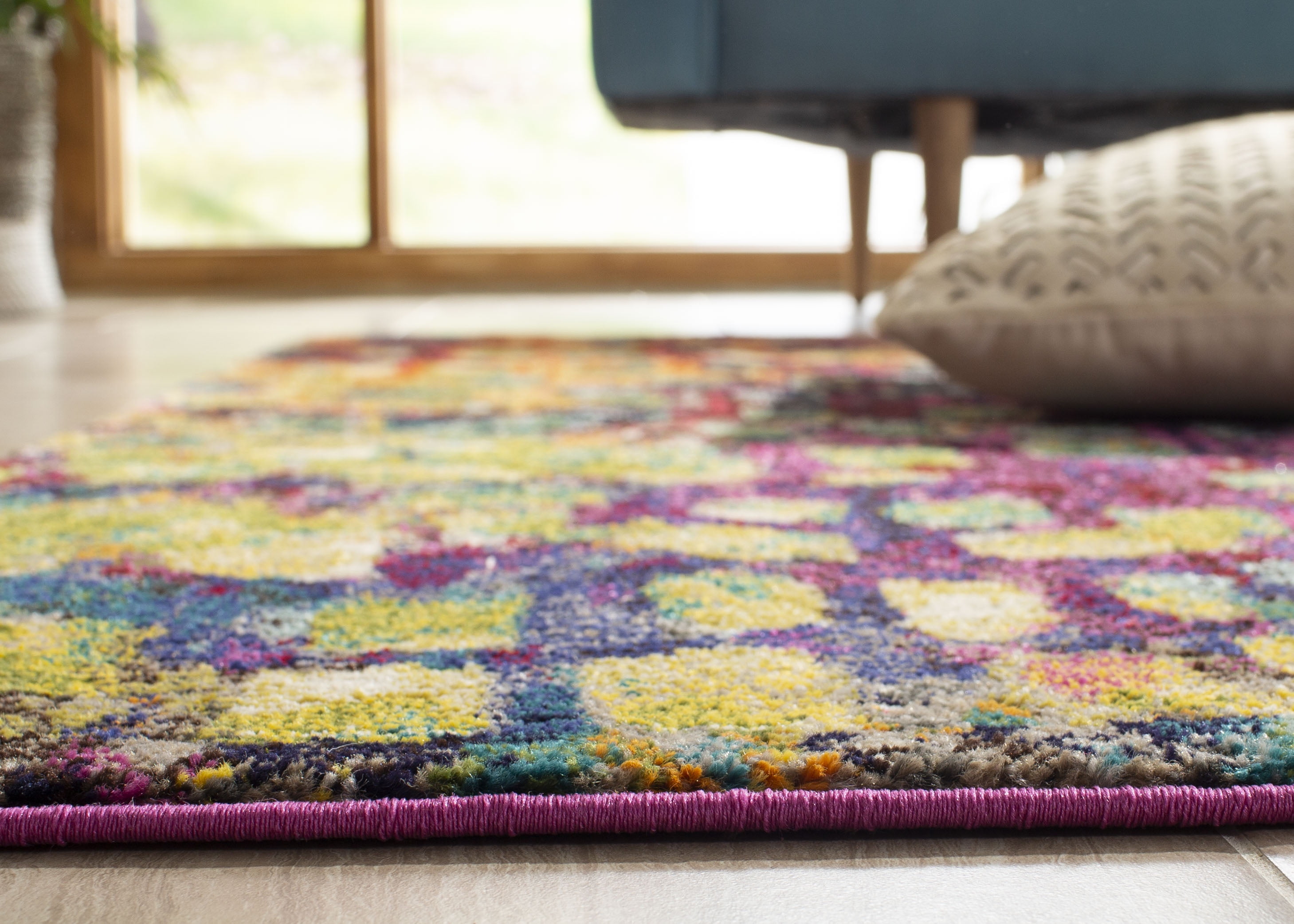 SAFAVIEH Monaco Driskoll Abstract Area Rug, Pink/Multi, 8' x 10'