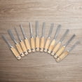 thumbnail image 1 of Peggybuy 12Pcs Wood Carving Hand Chisel Tool Set Woodworking Professional Gouges, 1 of 6