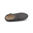 thumbnail image 5 of BLISSFUL STEP Women's Side Zip Low Platform Block Heel Ankle Booties Gray 6.5, 5 of 8