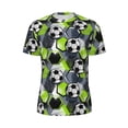 thumbnail image 5 of Wukai Football Print Men's Short-Sleeved Mesh T-Shirt,Quick-Dry Short Sleeve Workout T-Shirt-, 5 of 8