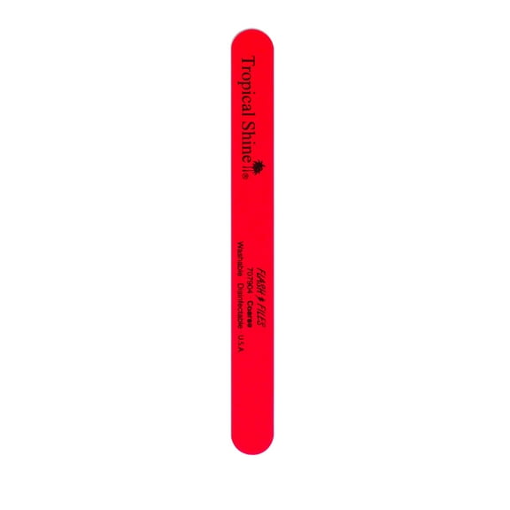 Tropical Shine Nail File Red Flash File 120 (Coarse) 7 1/2 in x 3/4 in Large Size