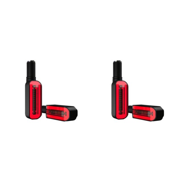 sweethay 2X luz de giro LED lámpara de señal intermitente linterna de larga duración motocicleta intermitente luces traseras multicolor alto Rojo 2piezas