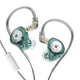 thumbnail image 1 of Auriculares KZ-EDX Pro HIFI Bass Auriculares Sport Monitor In (cian con micrófono), 1 of 5