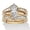 Yellow Gold-plated Sterling Silver, variant on 3.57 TCW Marquise-Cut CZ Gold-Plated .925 Silver 2 Piece Jacket Bridal Ring Set
