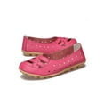 thumbnail image 3 of Difumos Shoes for Women Breathable Hollow Out Loafers Ladies Lightweight Flat Nurse Nonslip Slip On Flats Pink 4.5, 3 of 9