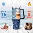 thumbnail image 3 of Winter - Snowflake 40 OZ Tumbler Cup with Lid and Straw Gifts for Mom Friend Sister Grandma, 3 of 6