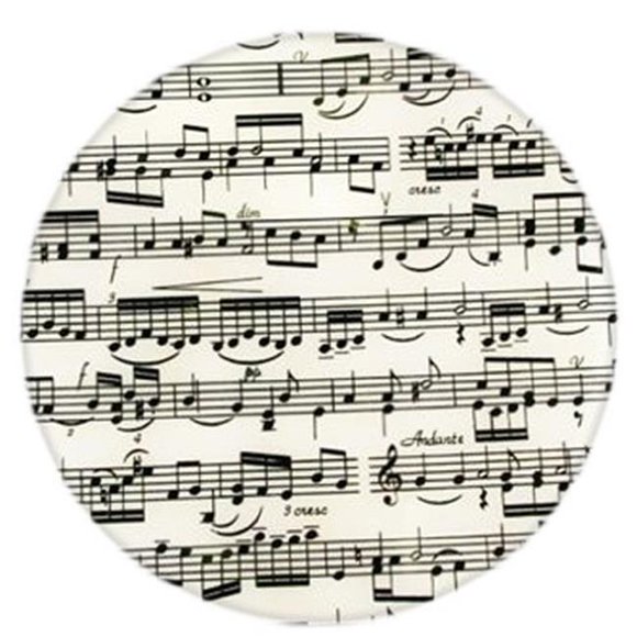 Andreas JO-143 Ouvre-Boîte de Notes de Musique Rond en Silicone Mat - Pack de 3 Couettes
