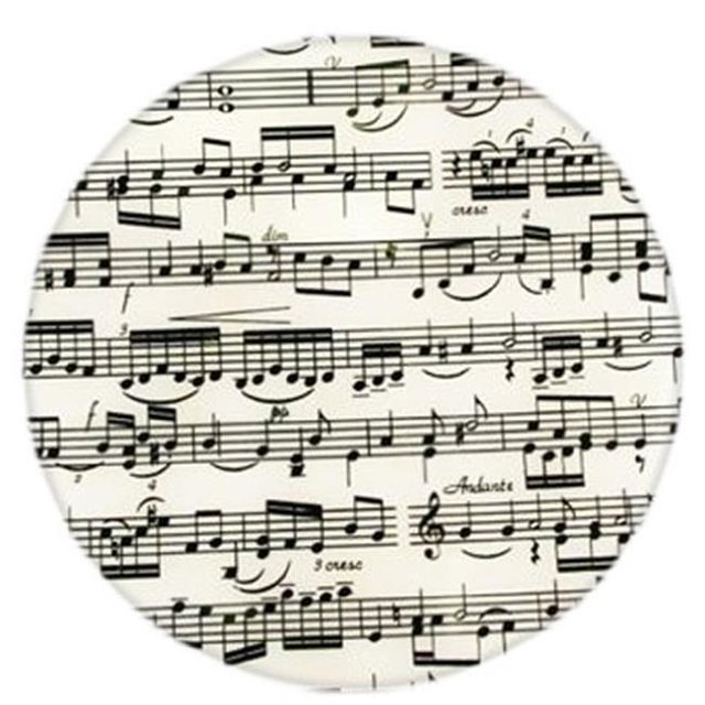 Andreas JO-143 Ouvre-Boîte de Notes de Musique Rond en Silicone Mat - Pack de 3 Couettes
