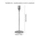 thumbnail image 5 of Candelabro de aleación antideslizante candelabro decoración candelabro para fiesta pub, plateado, 24cm Methold HA003037-01, 5 of 6
