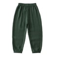 thumbnail image 6 of Pimfylm Baggy Pants Boy Teens Boy's Baggy Sweatpants Wide Leg Star Graphic Drawstring Athletic Workout Pants Trousers Dark Green,Size for 3-4 Years, 6 of 6