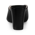 thumbnail image 2 of BLISSFUL STEP Women's Pointed Toe Chunky Slides Mules, 2 of 7