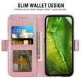 thumbnail image 4 of Asuwish Compatible with Google Pixel 8A 5G Wallet Case Lanyard Leather Flip Card Holder Stand Wrist Strap Cell Phone Cover for Pixel8A A8 Women Men Pink, 4 of 8