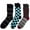Blue/Black, variant on BG Premium Men's Dress Socks 3 Pairs Gift Set - Fits 10-13 - Solid, Striped, Argyle & More