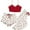 Red, variant on Women Pajama Set Sleepwear Lace Trim Short PJ Set With Shorts Pajama Pants Cute Three Piece Set Lace Garter Set for Bride