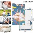 thumbnail image 3 of Caribbean Starfish on White Background Bath Hand Towel Soft Cotton Highly Absorbent Fingertip Towels for Bathroom Beach Kitchen Sports Gym Yoga Travel (2-Pieces Towel Sets, 28x16 inch), 3 of 7