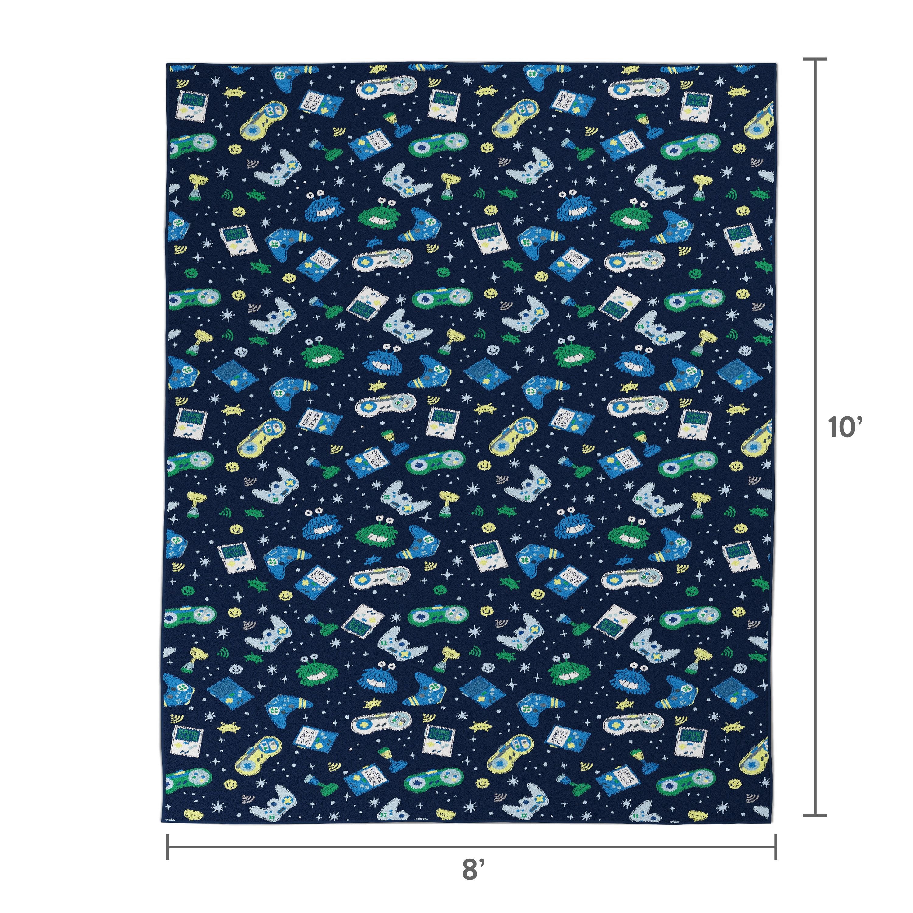 Mainstays Kids Tufted Gamer Area Rug, 8 ft x 10 ft