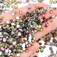 thumbnail image 4 of Cristales de uñas con parte posterior plana, diamantes de imitación de cristal para manualidades, disfraces de baile, 4 of 5