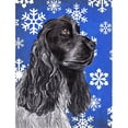 thumbnail image 1 of Carolines Treasures SC9596GF Cocker Spaniel Blue Snowflake Winter Flag Garden Size, 1 of 3