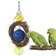 thumbnail image 1 of Safe Non Toxic Sepaktakraw Rattan Hoop Hanging Biting Chewing Playing Bird Toy Swing Rings Parrots Supplies Accessory, 1 of 1