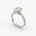thumbnail image 4 of Amor Jewel Jewel Emerald Cut 1.9 Ct Lab Created Diamond Ring - 14K White Gold Plated Ring - Engagement Wedding Diamond Ring for Women's - Anniversary Gift On Clearance Rings - Simple Ring for Wife, 4 of 4