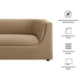 thumbnail image 3 of Hilda 86" Curved Back Performance Velvet Sofa in Taupe, 3 of 10