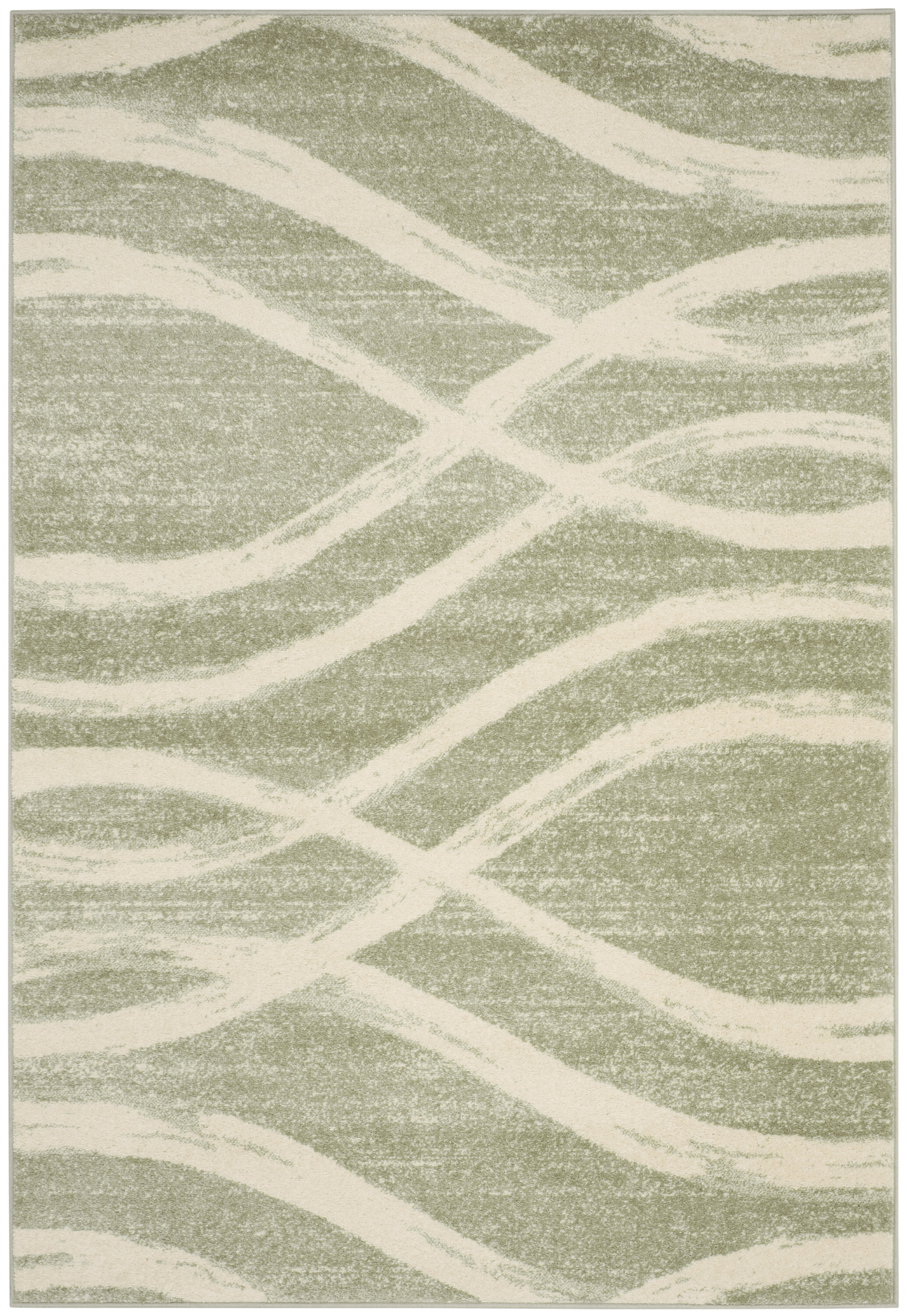 Safavieh Adirondack Isidor Geometric Swirls Area Rug, Sage/Cream, 6' x 8'