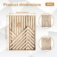 thumbnail image 6 of Keyohome 3Pcs Wood Wall Art Wood Wall Sculpture Decor Openwork Wood Wall Ornament Easy to Hang Timber Wall Artwork Easy to Install Handcrafted Wood Wall Art Suitable for Home, 6 of 10