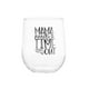 thumbnail image 1 of Vaso Crisa de Vidrio Transparente Diseño Mom Time Out, 1 of 4