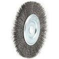 thumbnail image 2 of Forney 72745 Wire Bench Wheel Brush, Coarse Crimped with 1/2-Inch and 5/8-Inch Arbor, 6-Inch-by-.012-Inch, 2 of 3