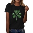 thumbnail image 1 of Mujeres Manga Corta de Verano Tops Impreso Sudadera Casual, Cuello Redondo Blusa Ligera para la Primavera Y el Verano, 1 of 4