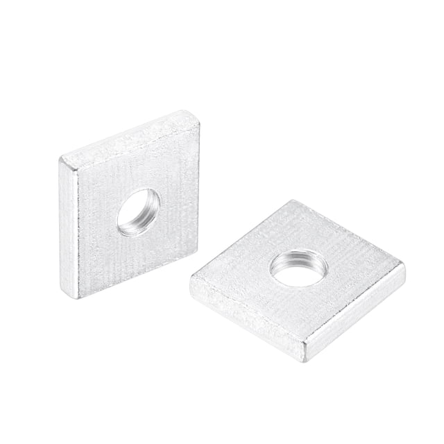 Unique Bargains Écrous Carrés, Kit d'Assortiment de Filetage Métrique Plaqué Zinc M3x10mmx2mm, 10 Pcs