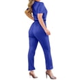 thumbnail image 4 of Traje Elástico de las Mujeres, Manga Corta Delgada Estirable Y Pantalones Cortos para Uso Casual Y Casero, Ligero Y Transpirable Vestido Suelto, 4 of 8